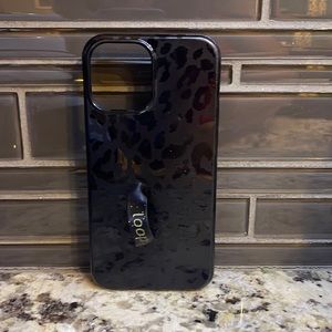 Used black leopard Loopy case for iPhone 12 Pro Max